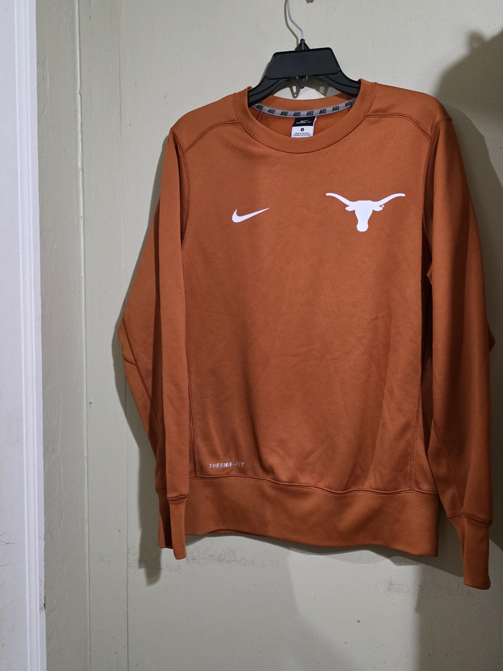 Nike Texas Longhorns Burnt Orange Crewneck Sweatshirt Size Small GUC